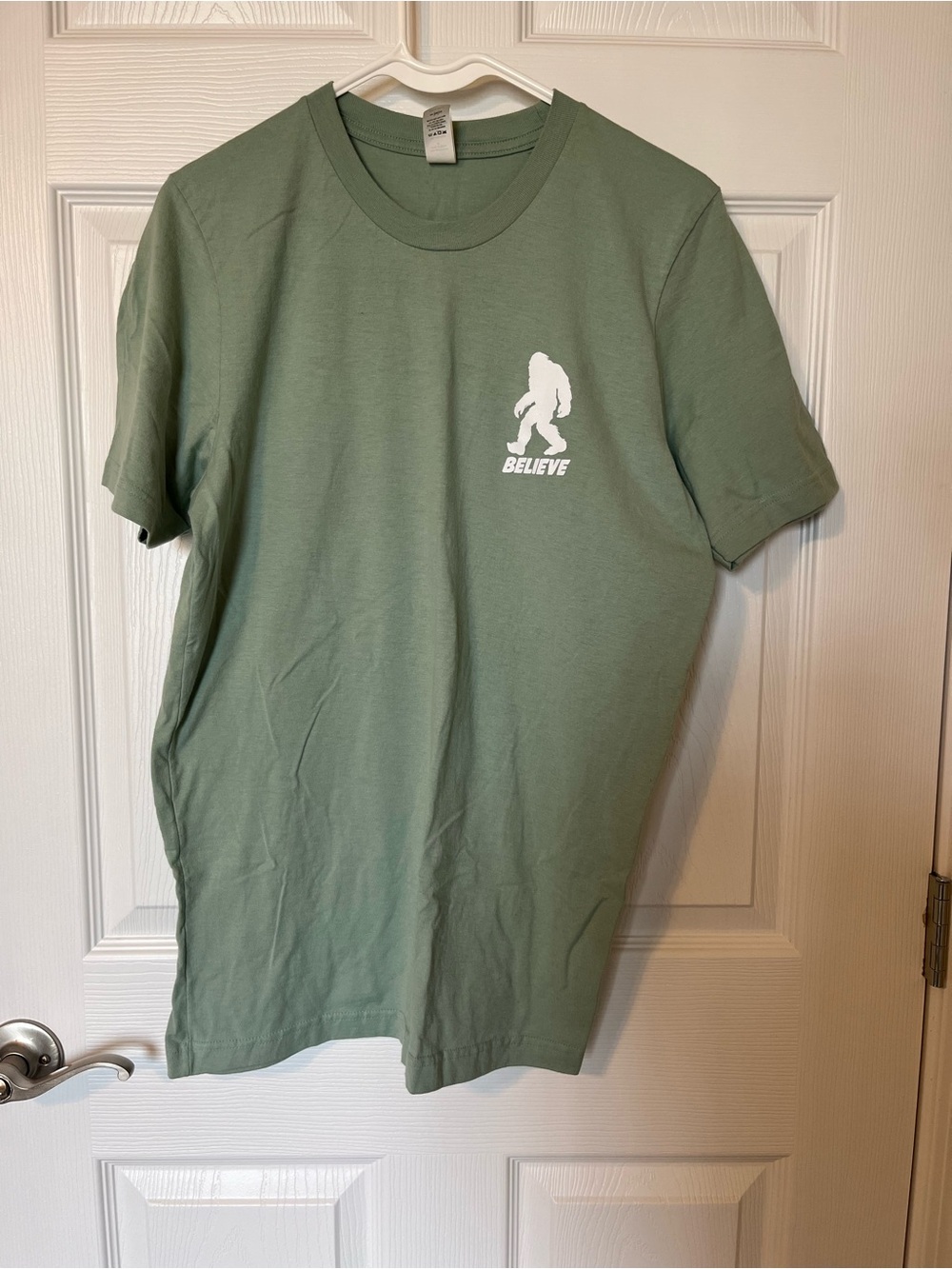Believe Logo Short Sleeve Crew Tee - Sage Green